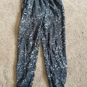 Under Armour Black and White Kids Sweatpants